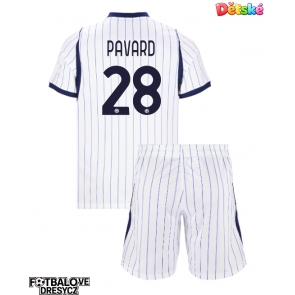 Inter Milan Benjamin Pavard #28 Dětské Venkovní dres komplet 2026-27 Krátký Rukáv (+ trenýrky)